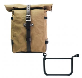 Borsa laterale Pure in Canvas + Telaio Royal Enfield Guerrilla 450 SX