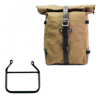 Borsa laterale Pure in Canvas + Telaio Triumph Scrambler 400 X DX (Solo compatibile con nostro scarico basso codice:4206Low)