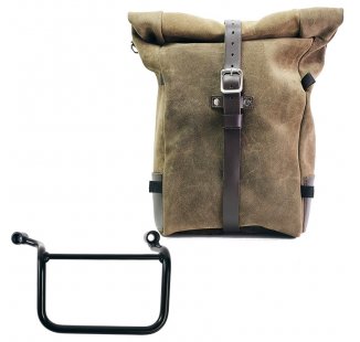 Borsa laterale Pure in Crosta di Cuoio + Telaio Royal Enfield Guerrilla 450 DX