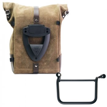 Borsa laterale Pure in Crosta di Cuoio + Telaio Royal Enfield Guerrilla 450 SX