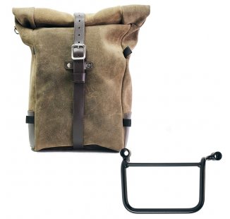 Borsa laterale Pure in Crosta di Cuoio + Telaio Royal Enfield Guerrilla 450 SX