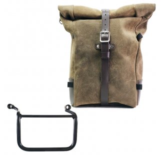Borsa laterale Pure in Crosta di Cuoio + Telaio Royal Enfield Himalayan 450 (2024 in poi) DX