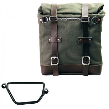 Borsa laterale Scram in Canvas 22L-30L + Telaio Honda GB350S DX