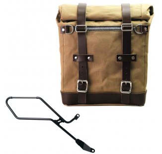 Borsa laterale Scram in Canvas 22L-30L + Telaio Triumph Bonneville Bobber DX