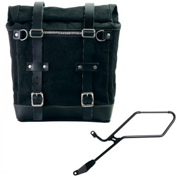 Borsa laterale Scram in Canvas 22L-30L + Telaio Triumph Bonneville Bobber SX