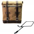 Borsa laterale Scram in Canvas 22L-30L + Telaio Triumph Bonneville Bobber SX