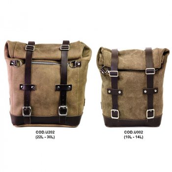 Borsa laterale Scram in Crosta di Cuoio 22L-30L