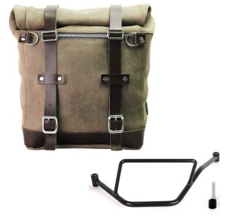 Borsa laterale Scram in Crosta di Cuoio 22L-30L + Telaio BMW F450GS SX