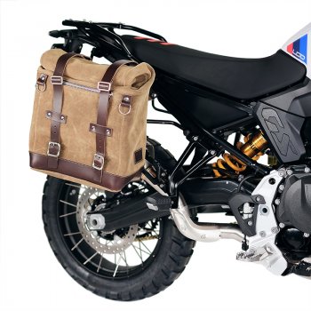 Borsa laterale Scram in Crosta di Cuoio 22L-30L + Telaio BMW F900GS DX