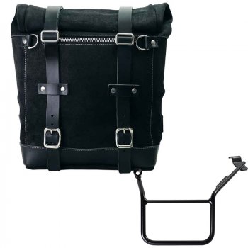Borsa laterale Scram in Crosta di Cuoio 22L-30L + Telaio BMW F900GS SX