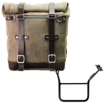 Borsa laterale Scram in Crosta di Cuoio 22L-30L + Telaio BMW F900GS SX