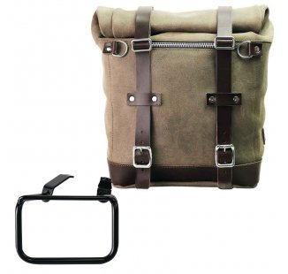 Borsa laterale Scram in Crosta di Cuoio 22L-30L + Telaio BMW R12 G/S DX