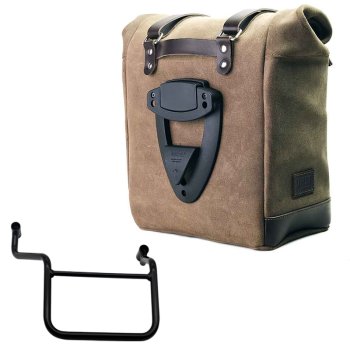 Borsa laterale Scram in Crosta di Cuoio 22L-30L + Telaio Honda Transalp 750 (2023 in poi) DX