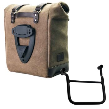 Borsa laterale Scram in Crosta di Cuoio 22L-30L + Telaio Honda Transalp 750 (2023 in poi) SX