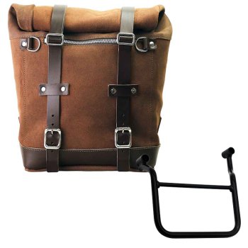 Borsa laterale Scram in Crosta di Cuoio 22L-30L + Telaio Honda Transalp 750 (2023 in poi) SX