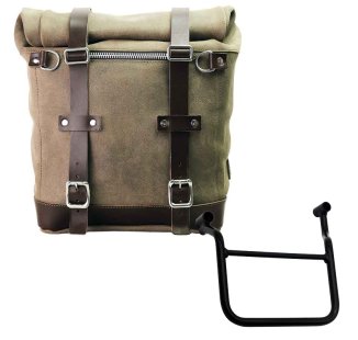 Borsa laterale Scram in Crosta di Cuoio 22L-30L + Telaio Honda Transalp 750 (2023 in poi) SX