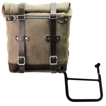 Borsa laterale Scram in Crosta di Cuoio 22L-30L + Telaio Honda Transalp 750 (2023 in poi) SX