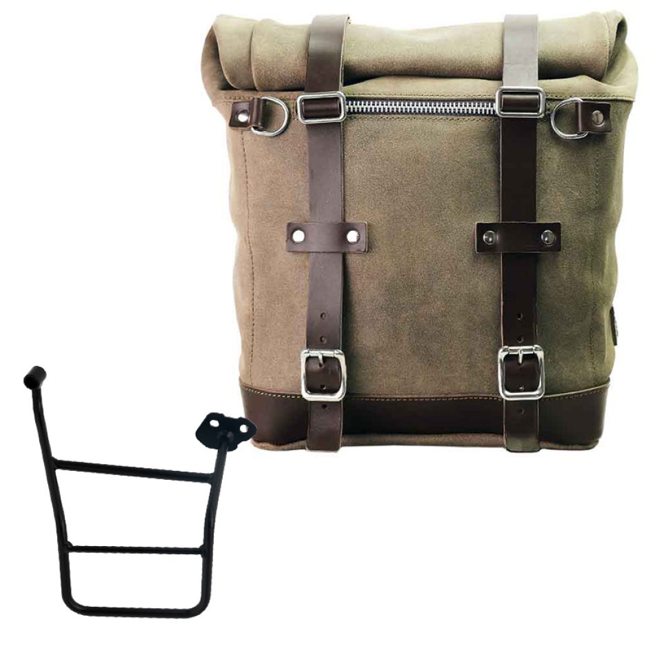 Borsa laterale Scram in Crosta di Cuoio 22L-30L + Telaio KTM 1290/1390 Super Adventure S-R DX