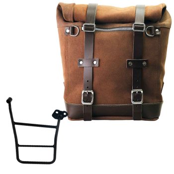 Borsa laterale Scram in Crosta di Cuoio 22L-30L + Telaio KTM 1290/1390 Super Adventure S-R DX