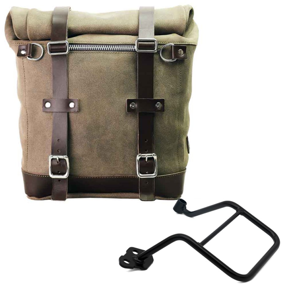 Borsa laterale Scram in Crosta di Cuoio 22L-30L + Telaio KTM 1290/1390 Super Adventure S-R SX