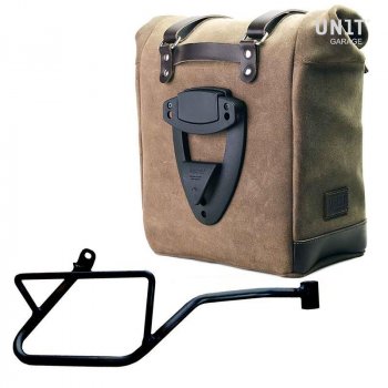 Borsa laterale Scram in Crosta di Cuoio 22L-30L + Telaio Moto Guzzi V7 EURO5 PLUS (2025 in poi) DX