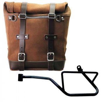 Borsa laterale Scram in Crosta di Cuoio 22L-30L + Telaio Moto Guzzi V7 EURO5 PLUS (2025 in poi) SX