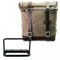 Borsa laterale Scram in Crosta di Cuoio 22L-30L + Telaio Royal Enfield Bear 650
