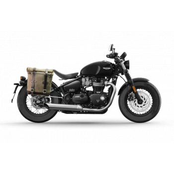 Borsa laterale Scram in Crosta di Cuoio 22L-30L + Telaio Triumph Bonneville Bobber DX