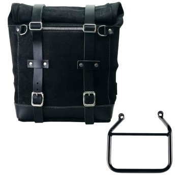 Borsa laterale Scram in Crosta di Cuoio 22L-30L + Telaio Triumph Speed 400 & Scrambler 400 X SX