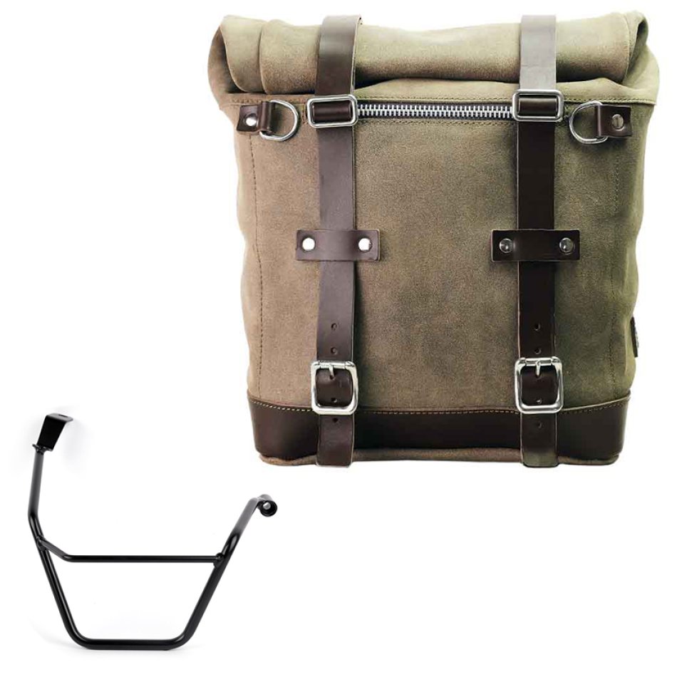 Borsa laterale Scram in Crosta di Cuoio 22L-30L + Telaio Triumph Street Scrambler 900 (2026 in poi) DX