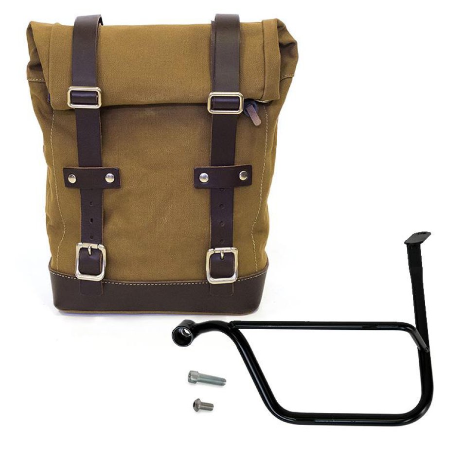 Borsa laterale Canvas + telaio sx Triumph Speed Twin 
