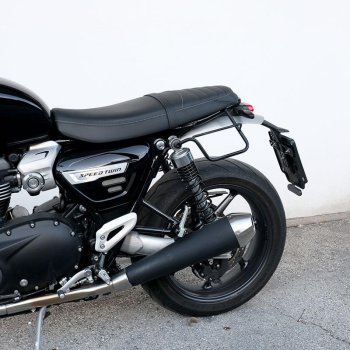 Borsa laterale Canvas + telaio sx Triumph Speed Twin 