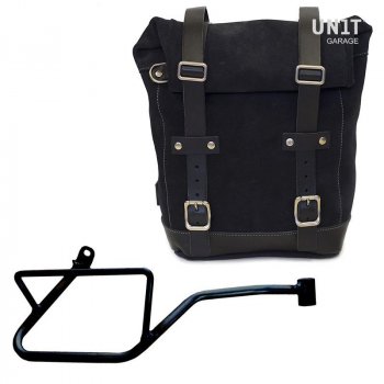 Borsa laterale in crosta di cuoio + Telaio Guzzi V7.850 DX
