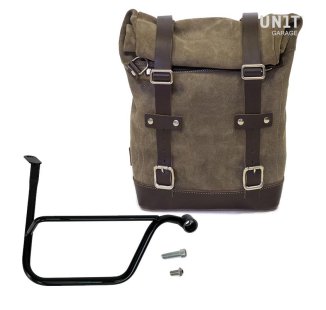 Borsa laterale in crosta di cuoio + telaio Triumph Speed Twin DX