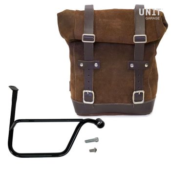 Borsa laterale in crosta di cuoio + telaio Triumph Speed Twin DX