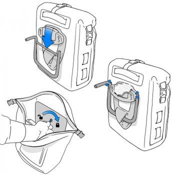 Borsa laterale Khali + Telaio serie NineT