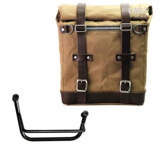 Borsa laterale Scram in Canvas 22L-30L + Telaio Guzzi V85 TT