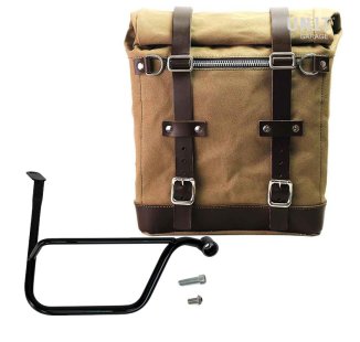 Borsa laterale Scram in Canvas 22L-30L + telaio Triumph Speed Twin 1200 Destro (2019 in poi)