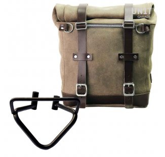 Borsa laterale Scram in Crosta di Cuoio 22L-30L + telaio husqvarna 200 Destro (2020 in poi)