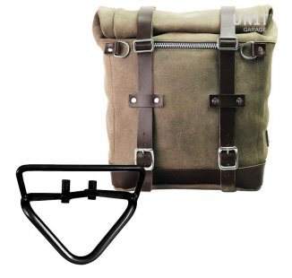 Borsa laterale Scram in Crosta di Cuoio 22L-30L + telaio husqvarna 401 Destro (2020 in poi)