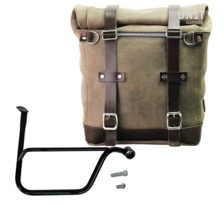 Borsa laterale Scram in Crosta di Cuoio 22L-30L + telaio Triumph Speed Twin 1200 Destro (2019 in poi)