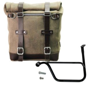 Borsa laterale Scram in Crosta di Cuoio 22L-30L + telaio Triumph Speed Twin 1200 Sinistro (2019 in poi)