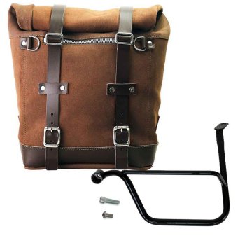 Borsa laterale Scram in Crosta di Cuoio 22L-30L + telaio Triumph Speed Twin 1200 Sinistro (2019 in poi)