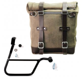 Borsa laterale Scram in Crosta di Cuoio 22L-30L + Telaio Triumph T120 Destro (2016 in poi)