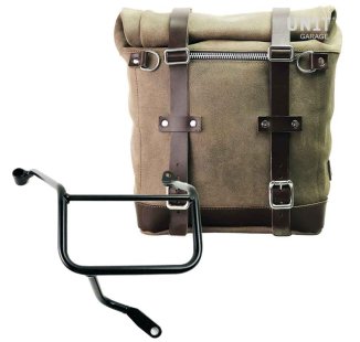 Borsa laterale Scram in Crosta di Cuoio 22L-30L + telaio Yamaha Destro