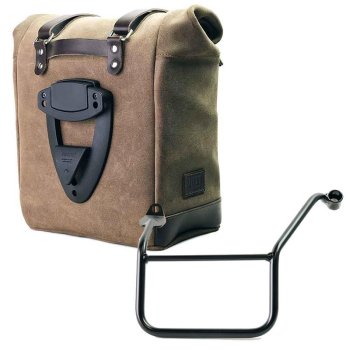 Borsa laterale Scram in Crosta di Cuoio 22L-30L + telaio Yamaha Sinistro