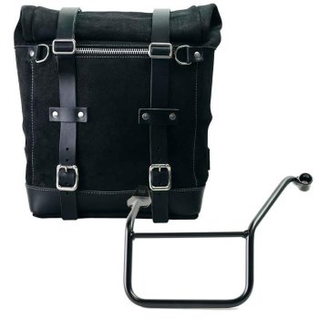 Borsa laterale Scram in Crosta di Cuoio 22L-30L + telaio Yamaha Sinistro