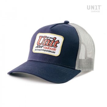 Cappello Trucker Unit garage blu