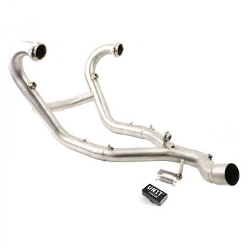 Collettore marmitta senza catalizzatore in inox + Ingannatore spia motore EURO 5+ BMW R12 NineT