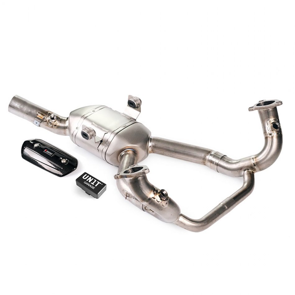 Collettori Scarico Akrapovic Titanio + Ingannatore spia motore EURO 5+ BMW R1300GS e ADV